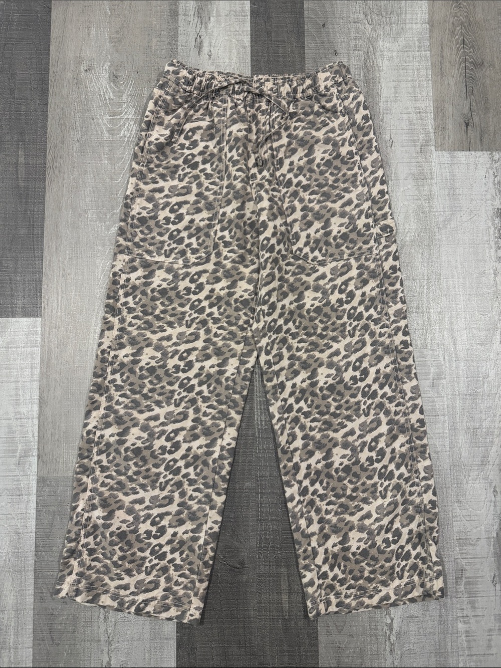 aerie Leopard Print “Workwear” Trousers
